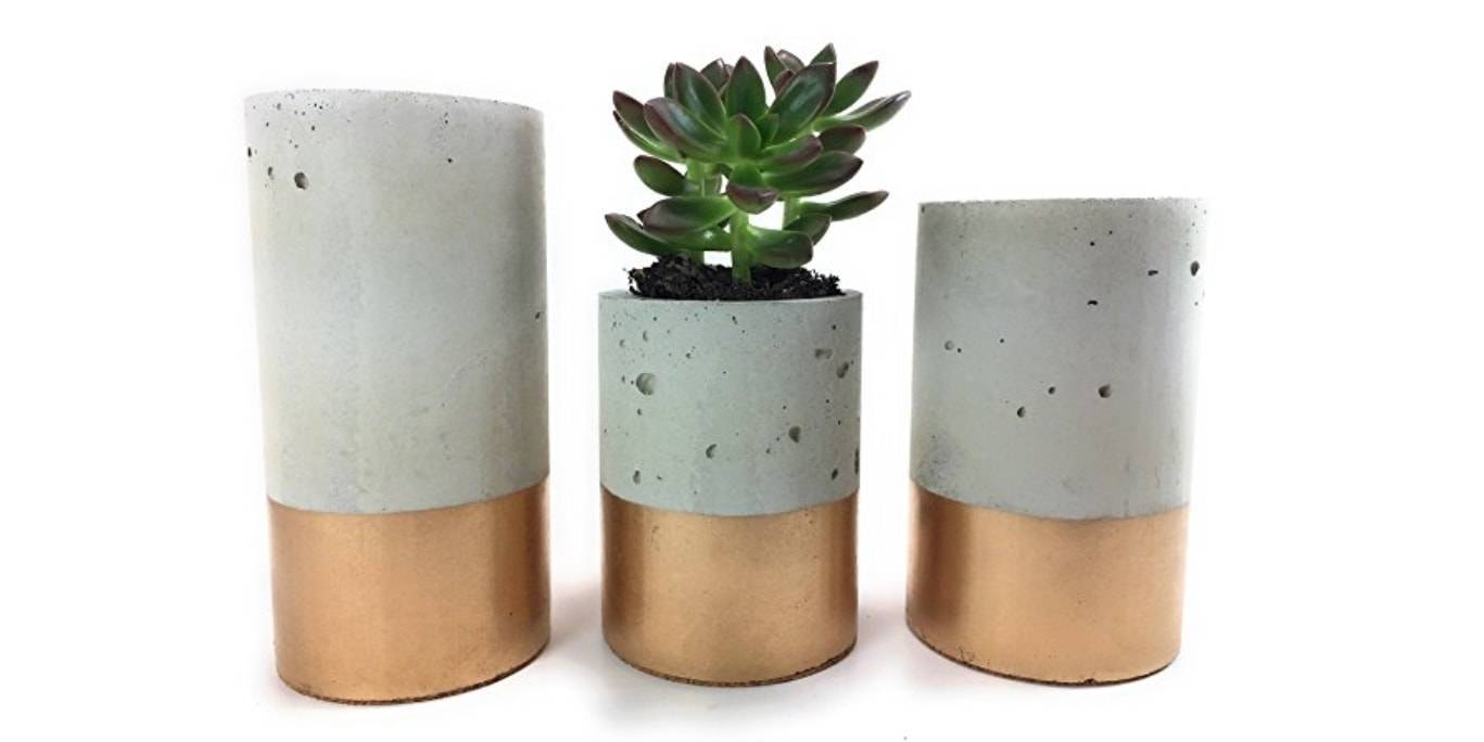 Gold planters.