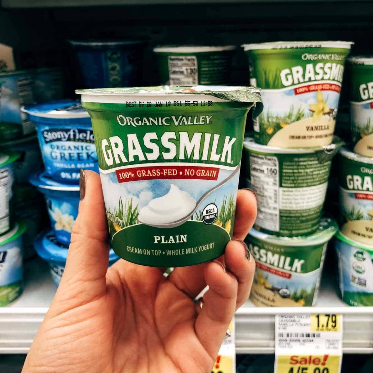 organic grassmilk plain yogurt