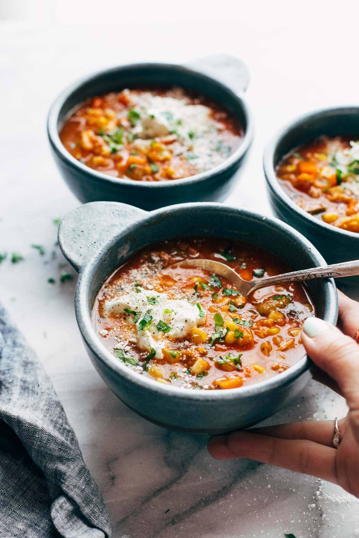 Provençal Summer Vegetable Soup - Kitschen Cat