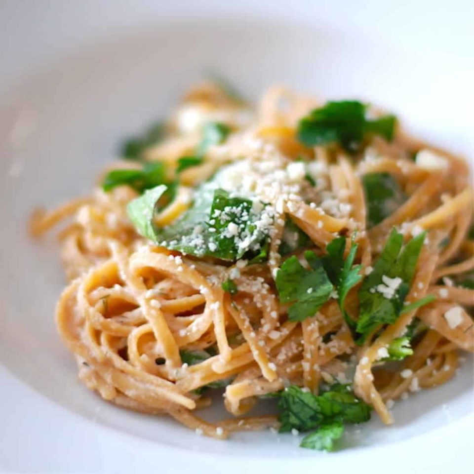 Sun Dried Tomato Dill Linguine Recipe Pinch of Yum