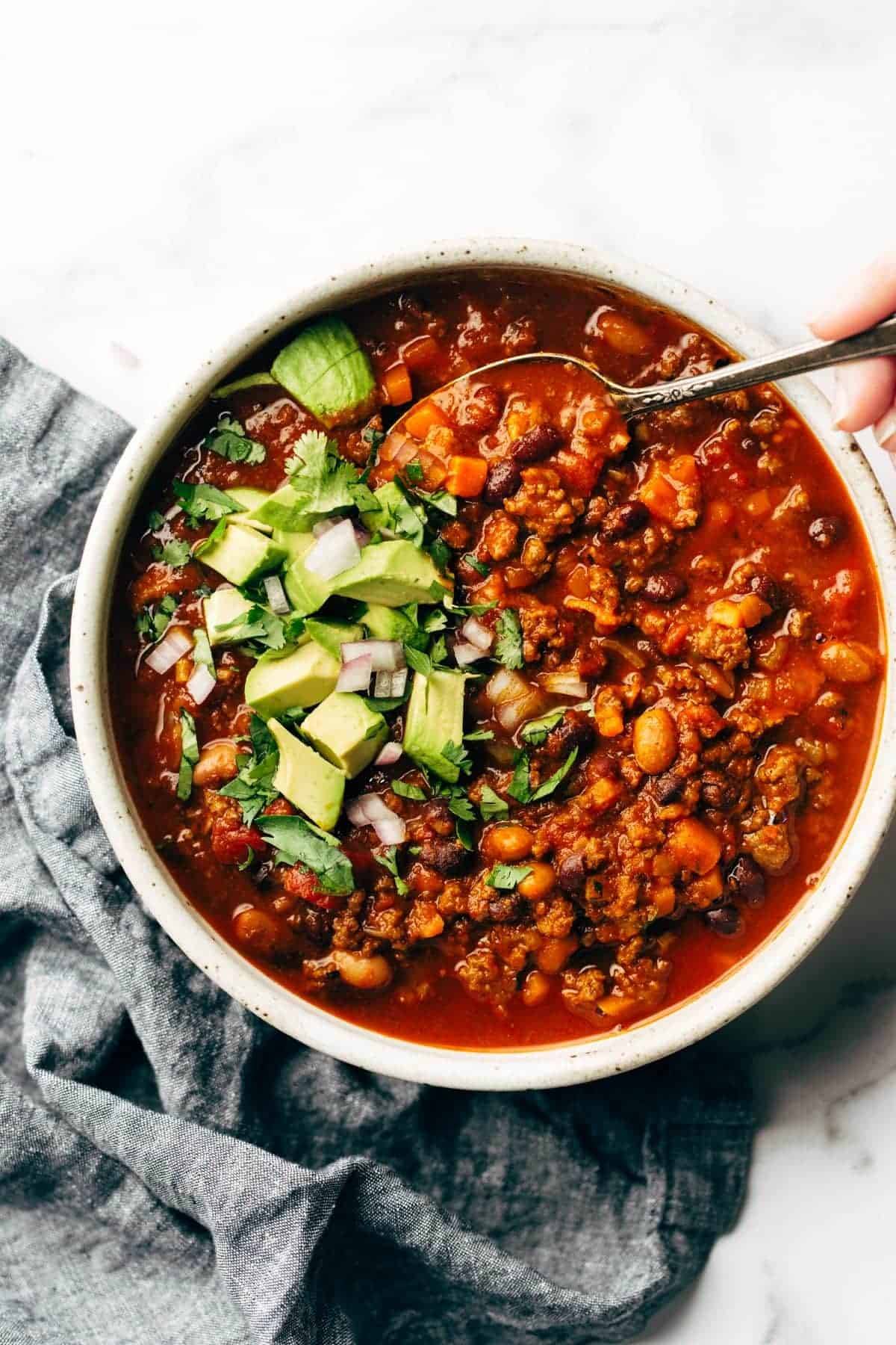 Vegetarian Chili Recipe - Pinch of Yum