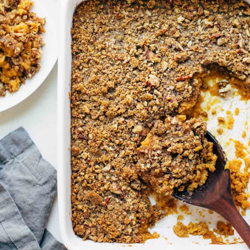 A picture of Sweet Potato Casserole with Brown Sugar Topping