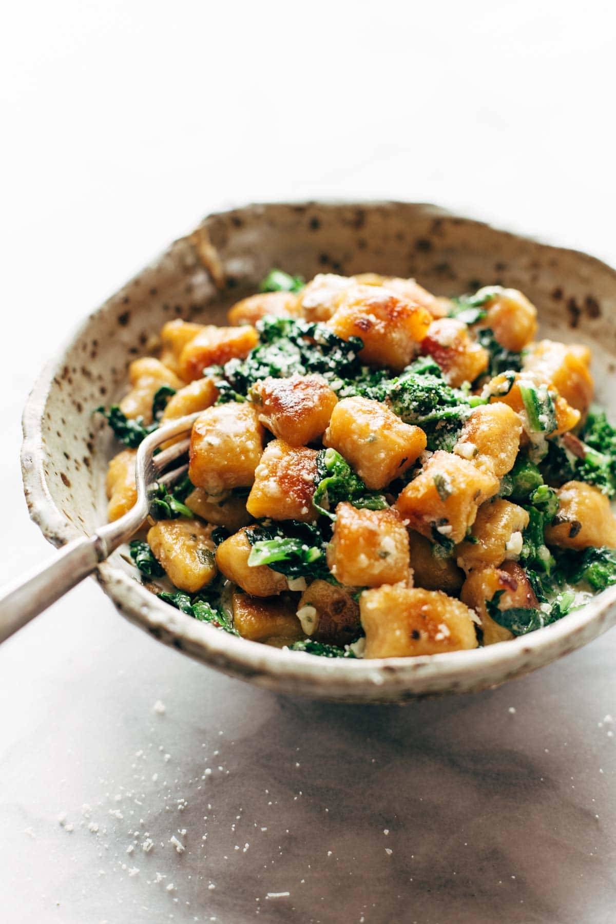 Sweet Potato Gnocchi with Garlic Sage Butter Sauce Recipe