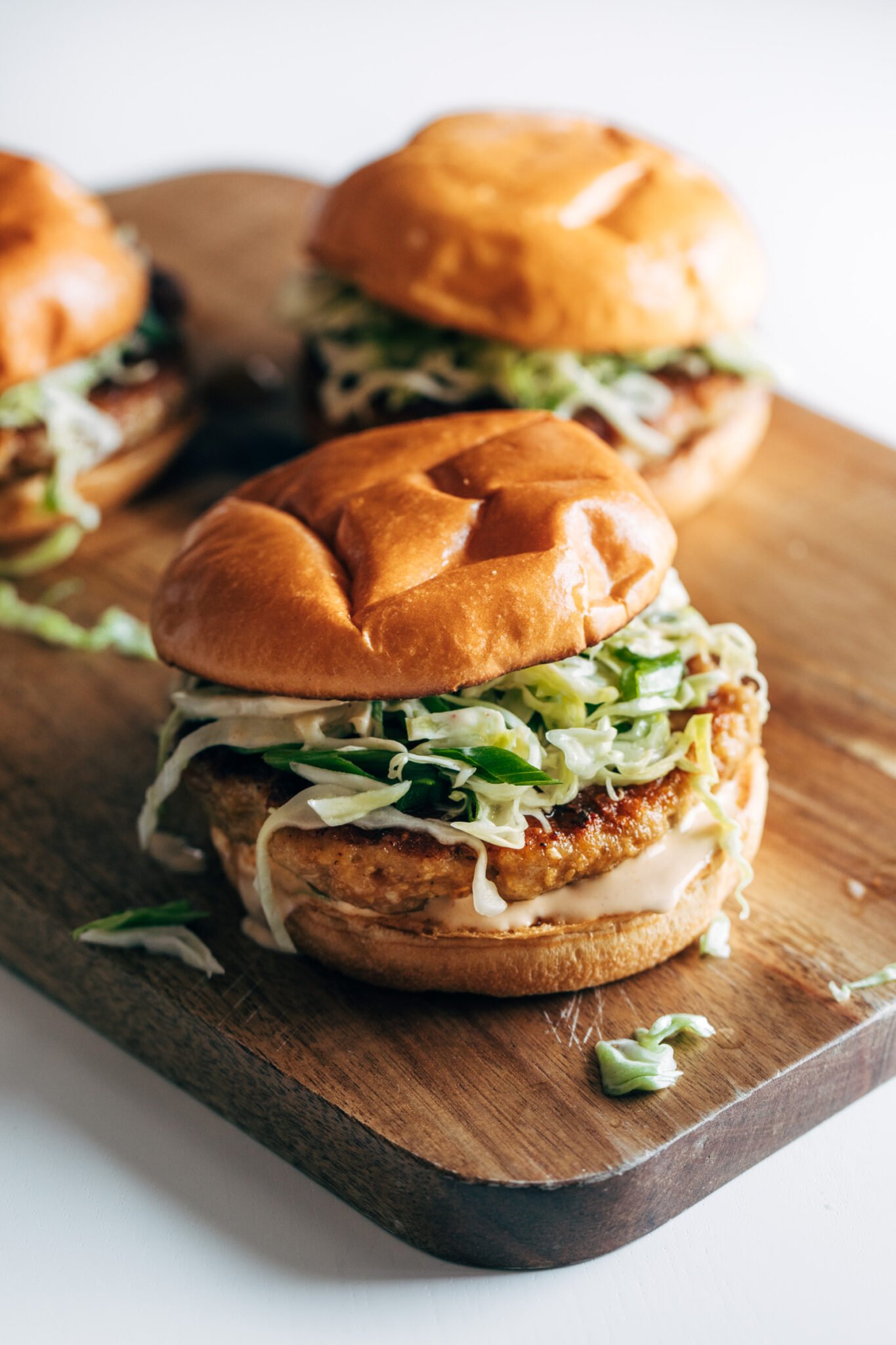 Chicken Teriyaki Burgers with Sesame Slaw Recipe Pinch of Yum