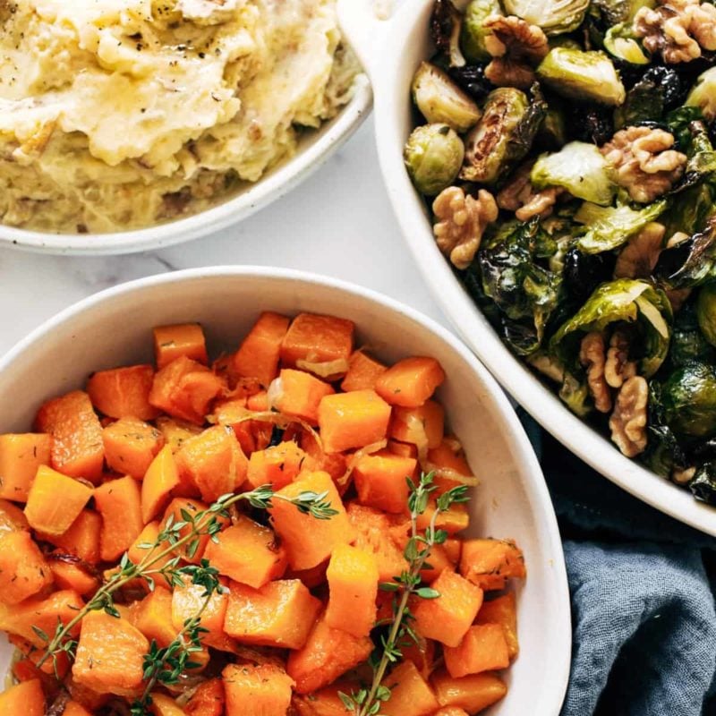 A picture of One-Hour Sheet Pan Thanksgiving Sides