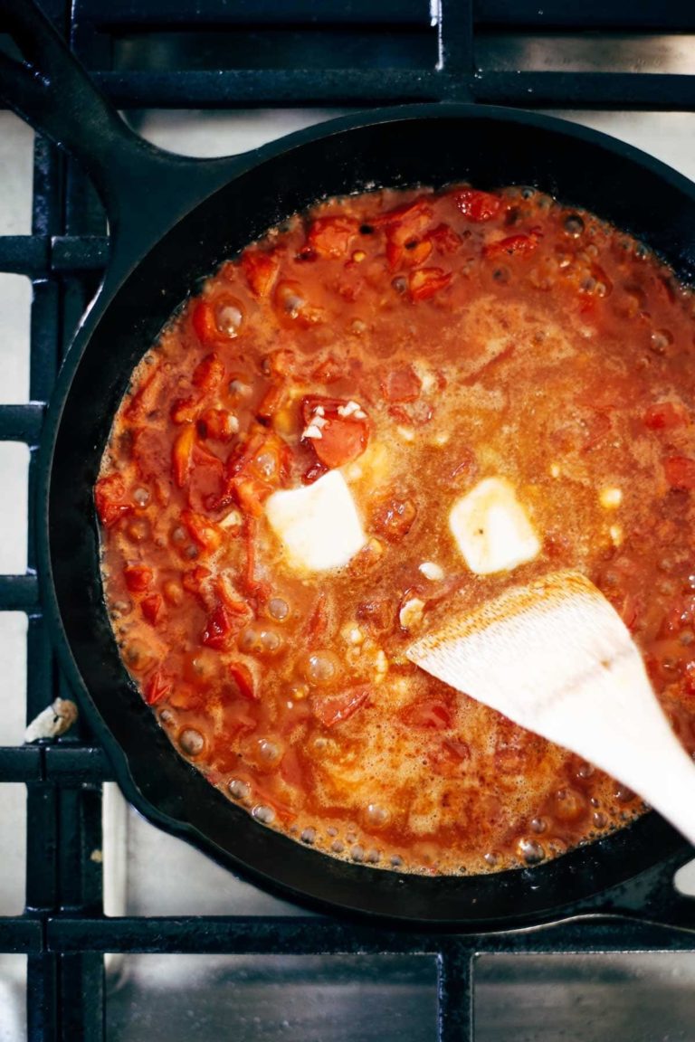 Garlic Basil Chicken with Tomato Butter Sauce Recipe Pinch of Yum
