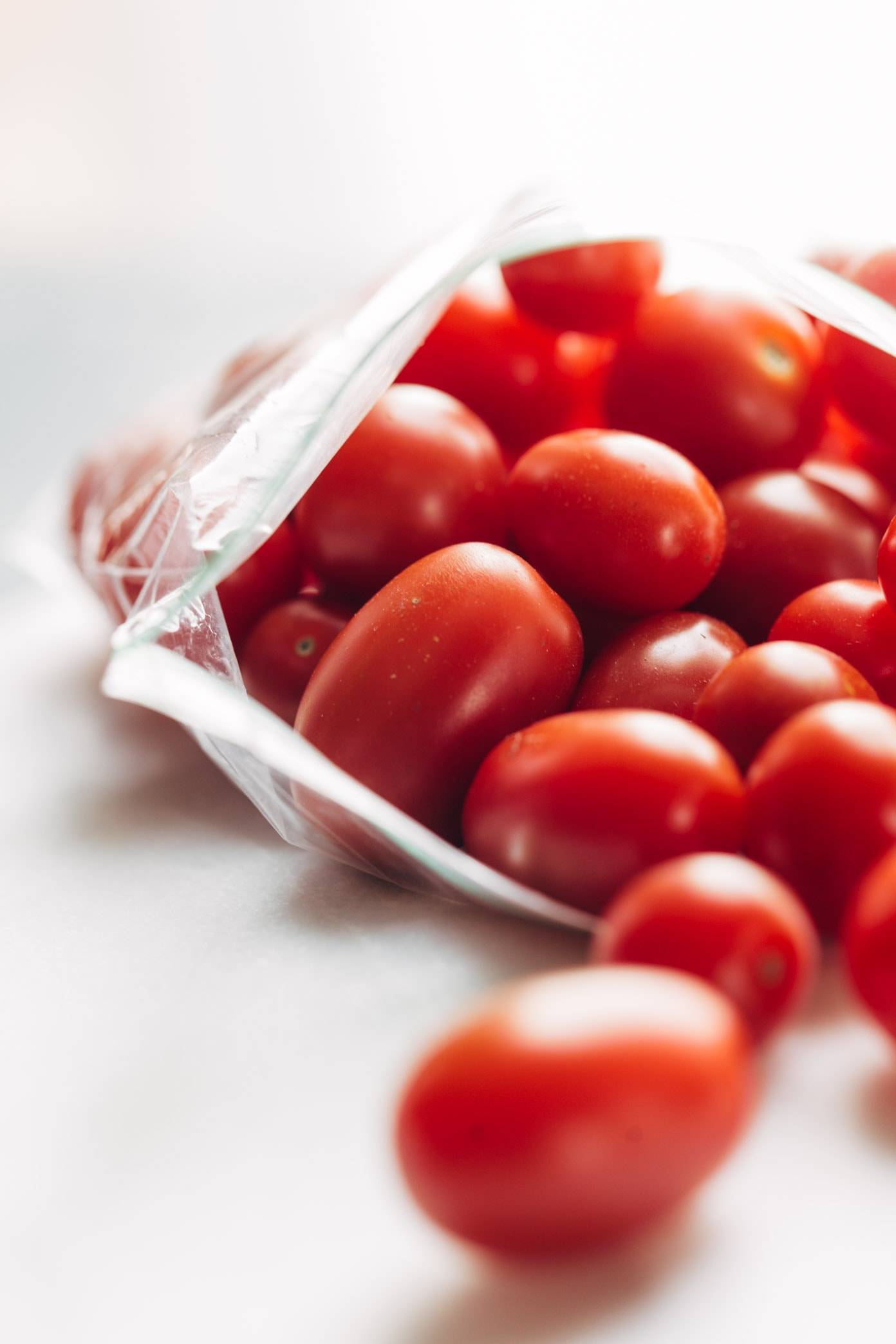 cherry tomatoes in a bag