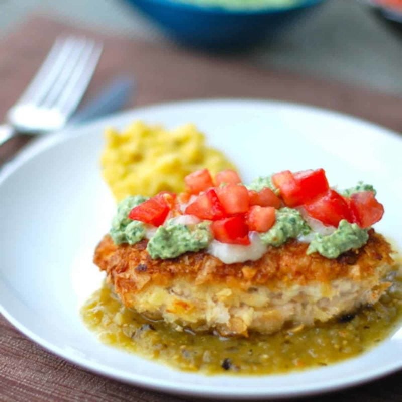A picture of Tortilla Chicken with Salsa Verde