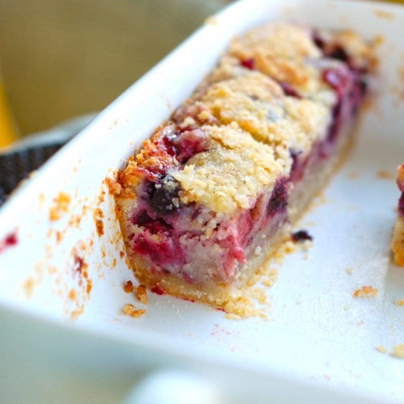 Triple Berry Pie Bars Recipe Pinch of Yum