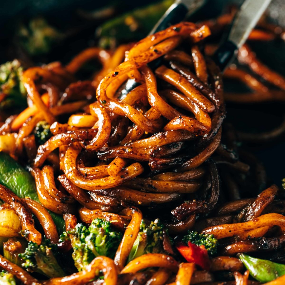 Black Pepper Stir Fried Udon Recipe Pinch of Yum