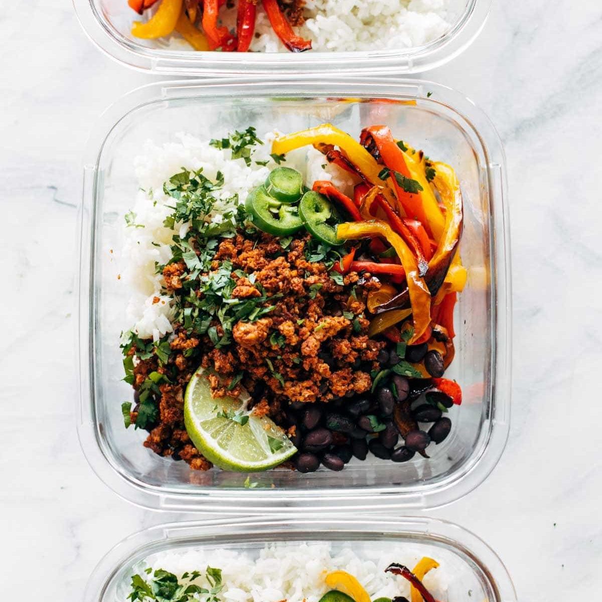 Easy Vegan Burrito Bowls Recipe - Pinch of Yum