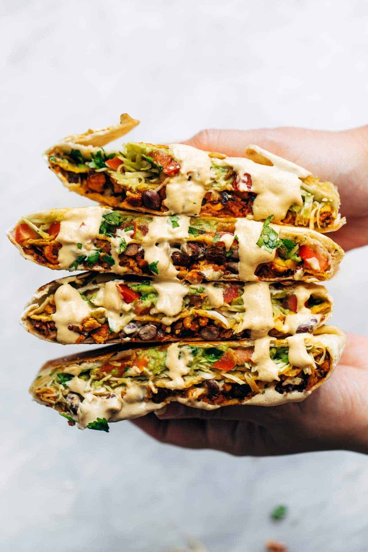 Vegan Crunchwrap Supreme Recipe - Pinch of Yum