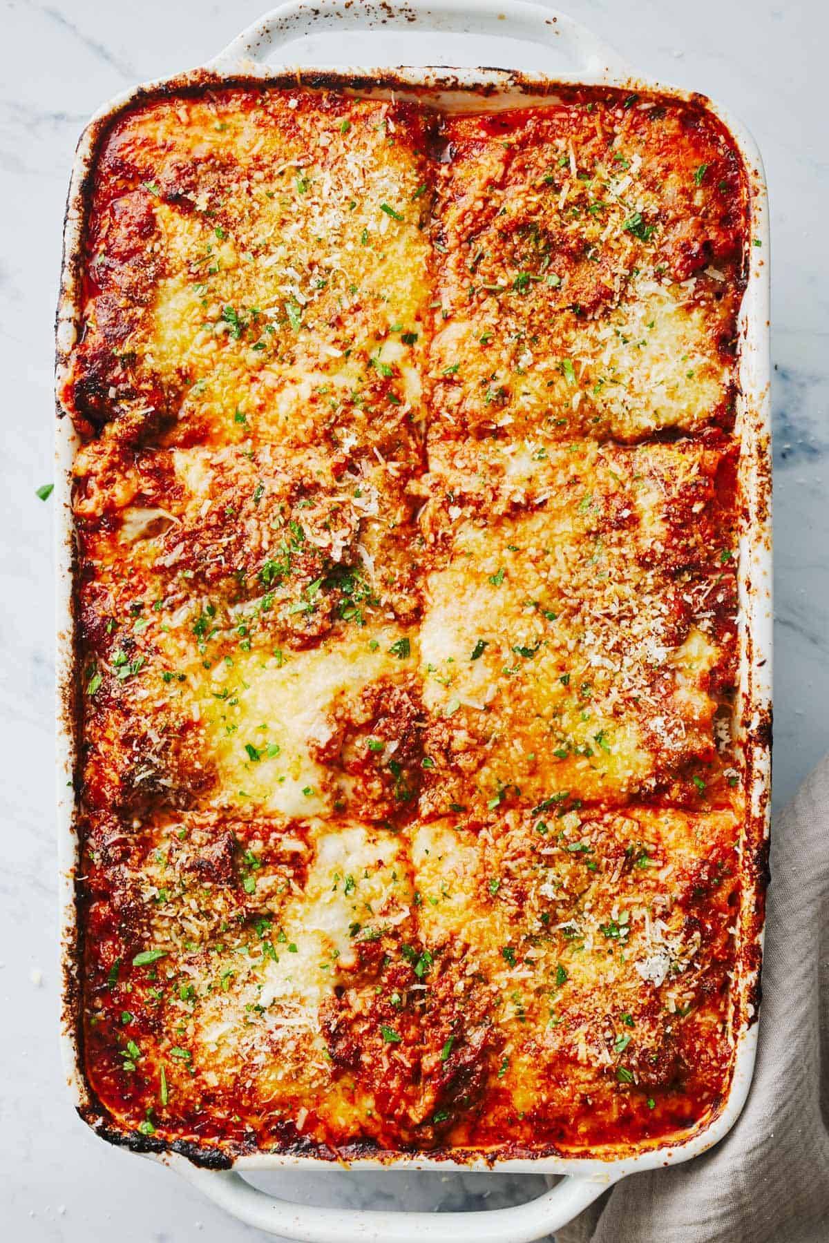 Basic + Awesome Vegetarian Lasagna