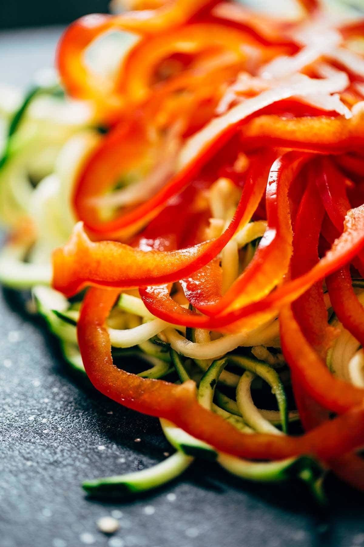 Spiralized Veggie Pad Thai - Life Made Simple