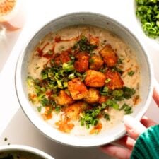 Super Creamy White Chicken Chili with Seasoned Tots-image