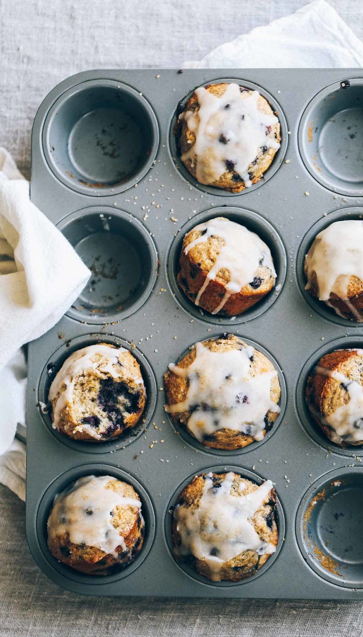 Whole Wheat Blueberry Muffins Recipe - Pinch of Yum