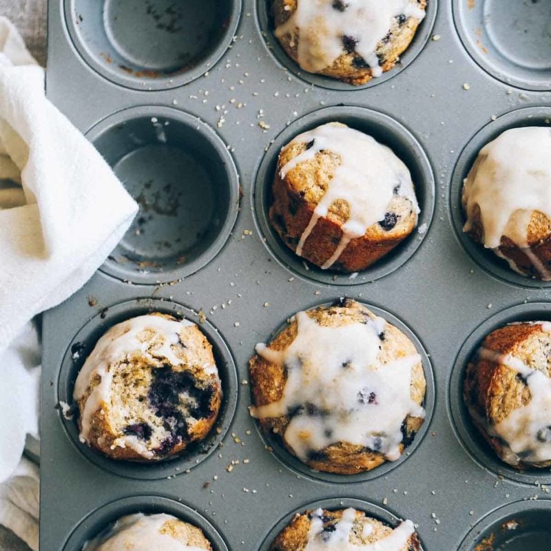 A picture of Whole Wheat Blueberry Muffins