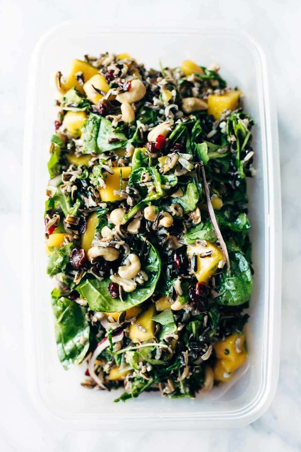 Thanksgiving Salad with Wild Rice and Lemon Dressing Recipe Pinch of Yum
