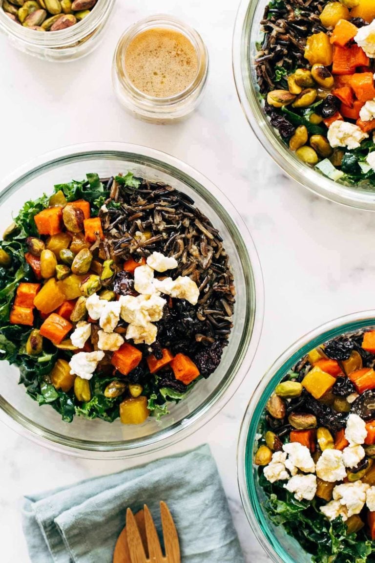 Winter Grain Bowl With Balsamic Dressing Recipe - Pinch Of Yum