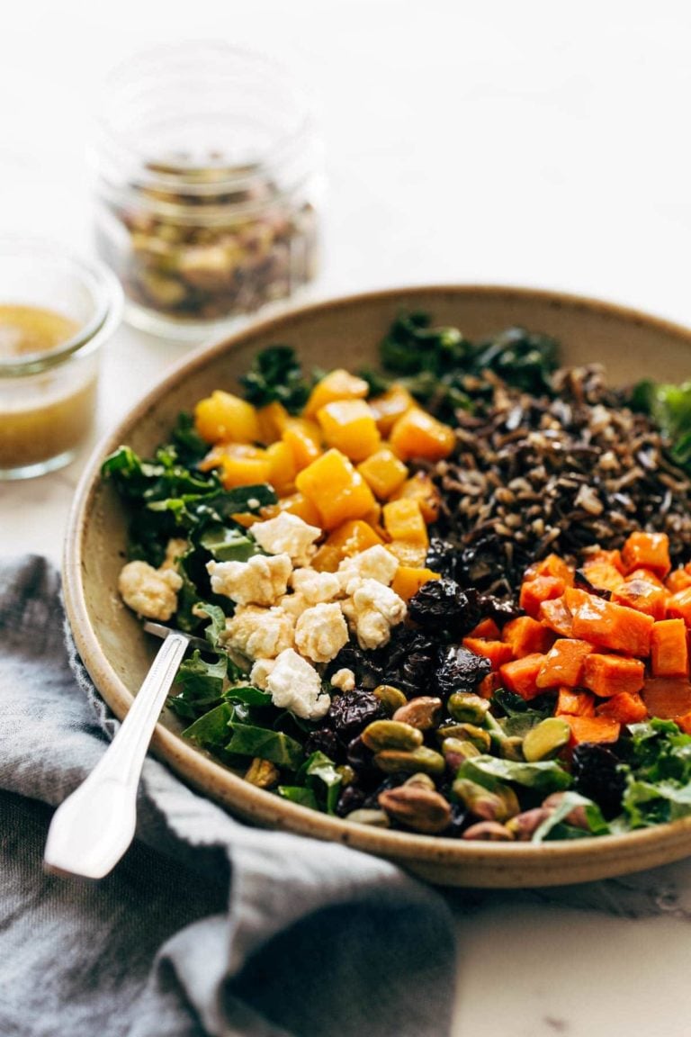 Winter Grain Bowl With Balsamic Dressing Recipe - Pinch Of Yum