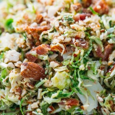 Bacon And Brussels Sprout Salad Recipe - Pinch Of Yum