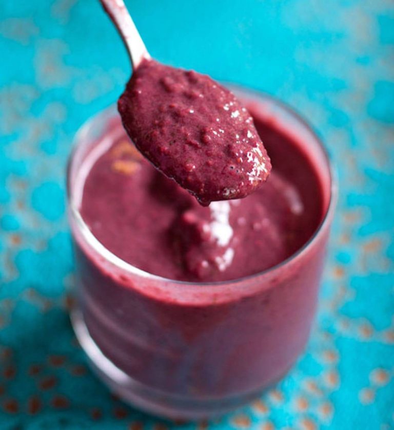 Berry Green Smoothie Recipe Pinch of Yum
