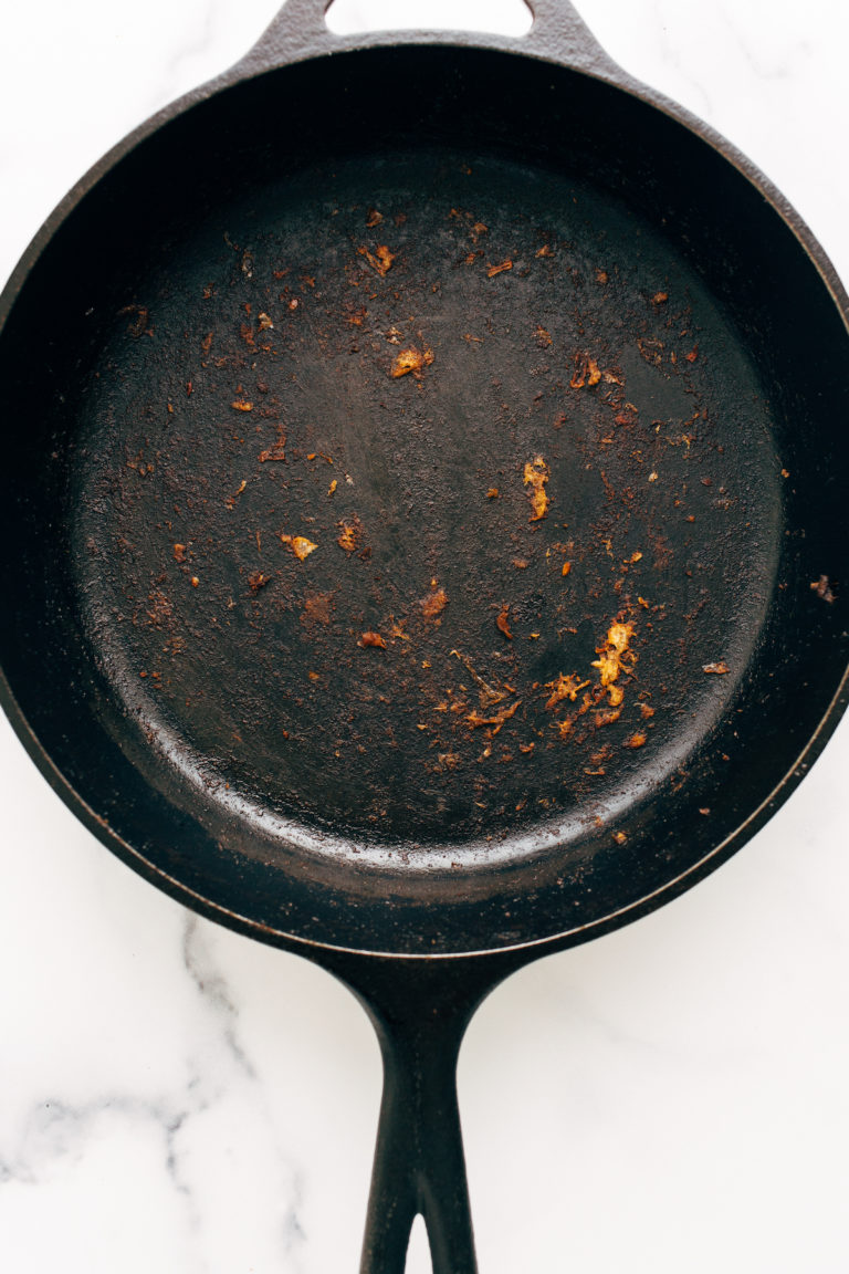 How to Clean a Cast Iron Skillet Pinch of Yum