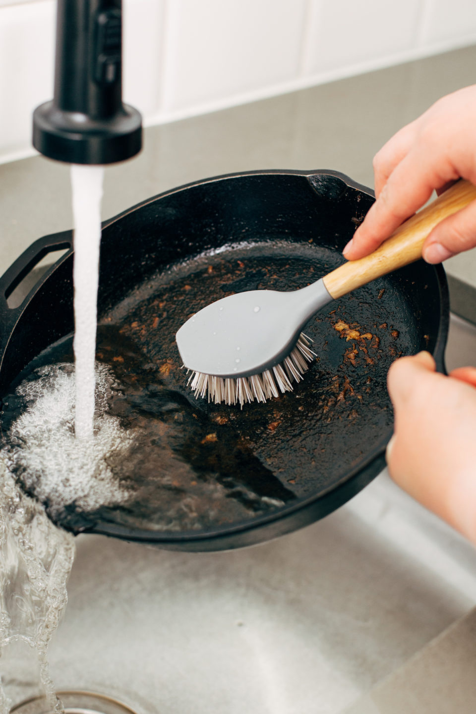 How to Clean a Cast Iron Skillet Pinch of Yum