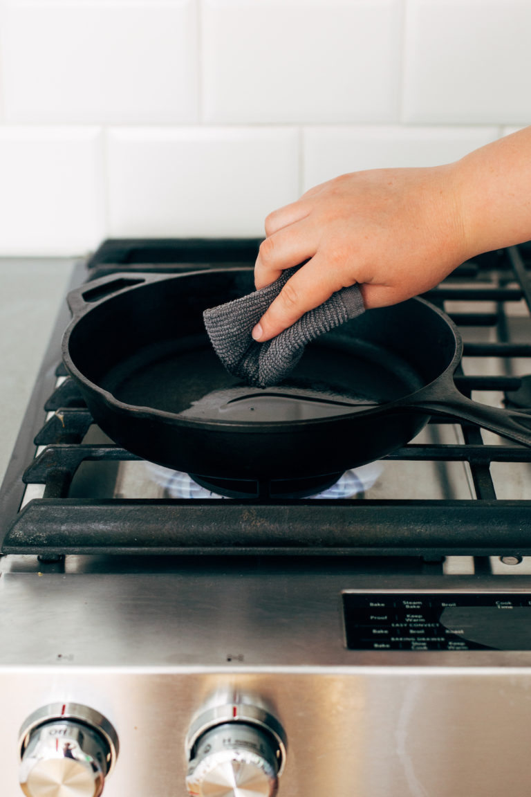 How to Clean a Cast Iron Skillet Pinch of Yum