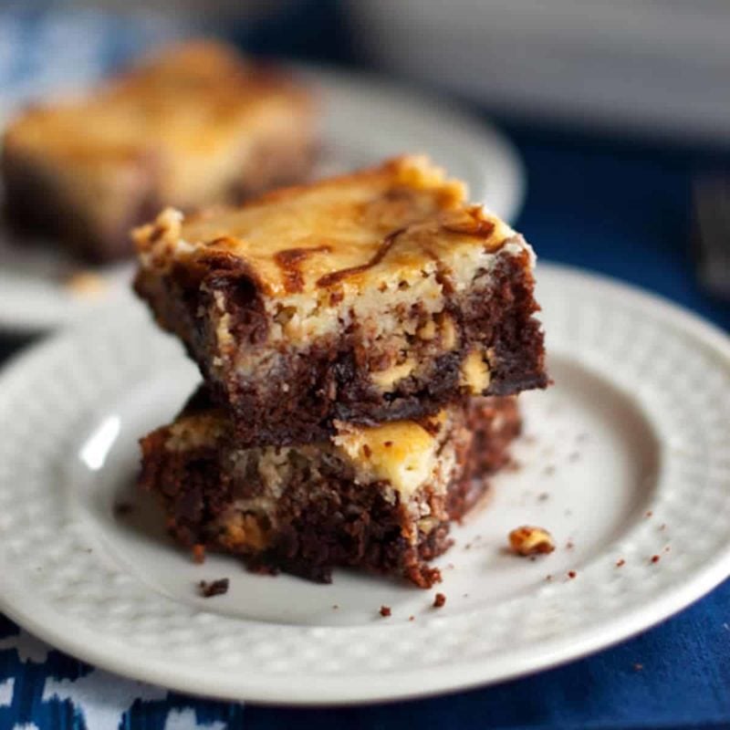 A picture of White Chocolate Cheesecake Brownies