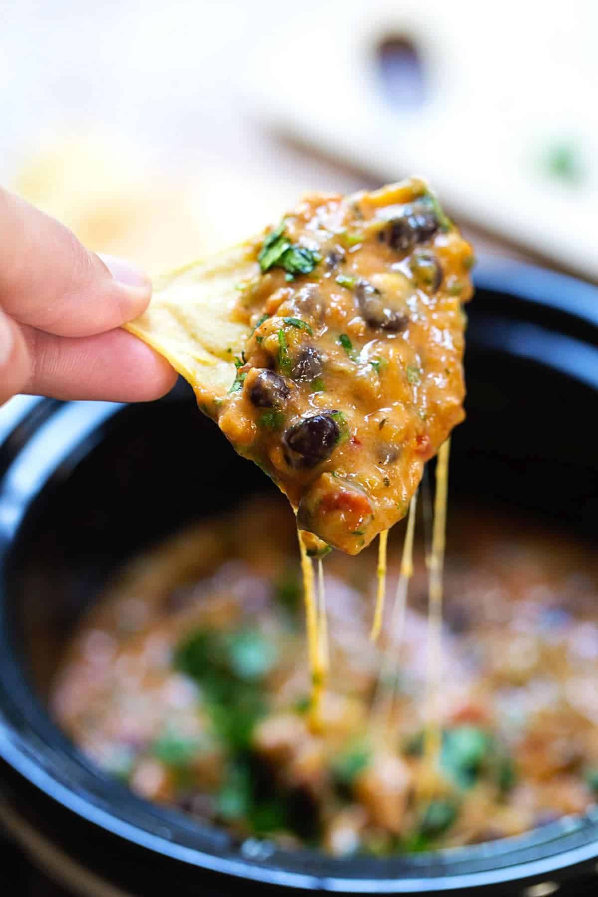 Crockpot Taco Dip Recipe - Perfect for Tailgating - Moms with
