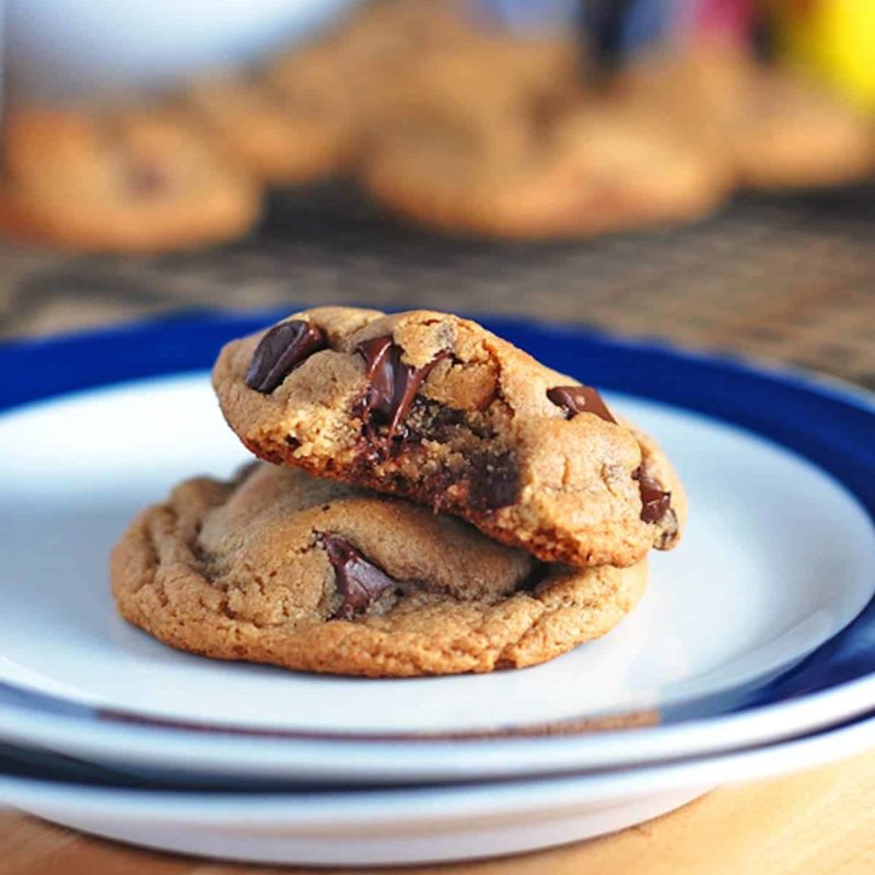 A picture of Malted Double Chocolate Chip Cookies