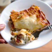 A picture of Creamy Chicken Caesar Lasagna