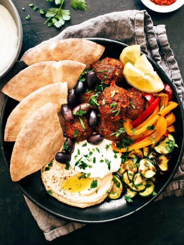 Harissa Meatballs with Whipped Feta
