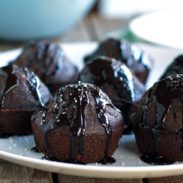 A picture of Salted Double Chocolate Muffins