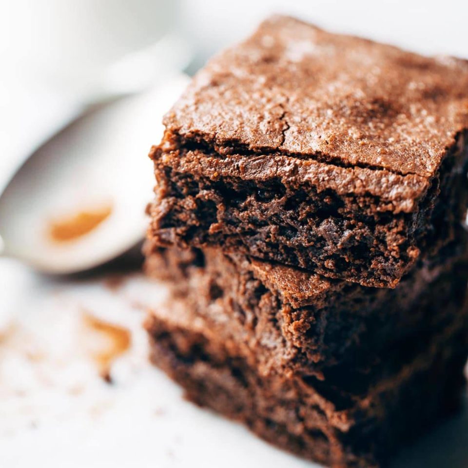 6 Ingredient Espresso Brownies Recipe - Pinch Of Yum