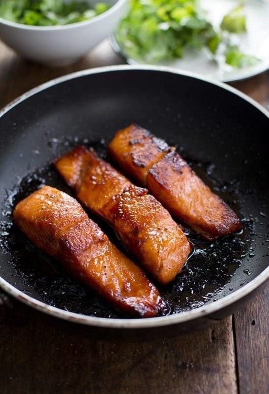A picture of Caramelized Salmon