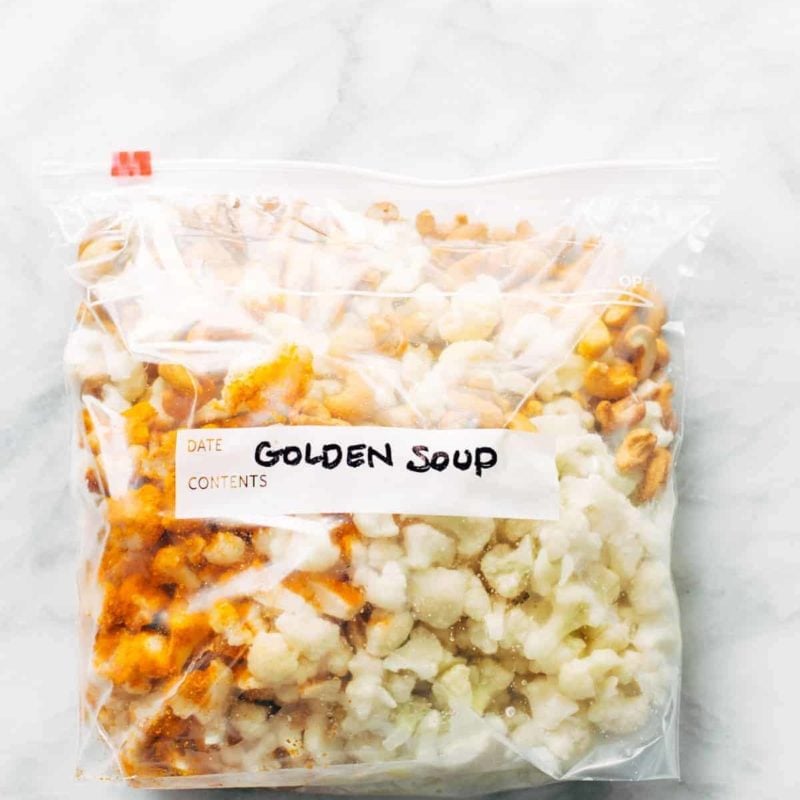 A picture of Freezer Meal Golden Soup