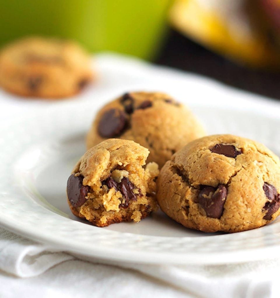 Chocolate Chip Peanut Butter Healthy Cookie Dough Recipe Pinch of Yum
