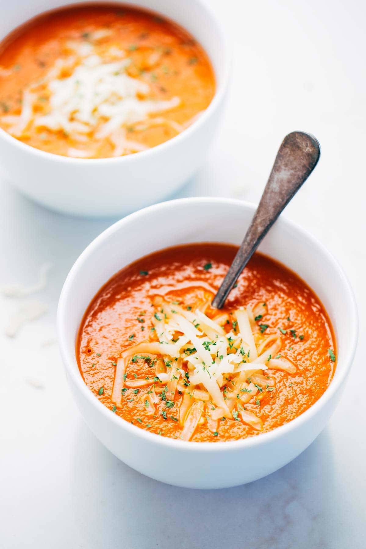 Simple Homemade Tomato Soup Recipe Pinch Of Yum   Homemade Tomato Soup 3 