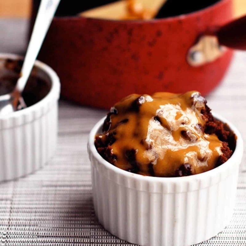 A picture of Hot Fudge Cake with Peanut Butter Sauce
