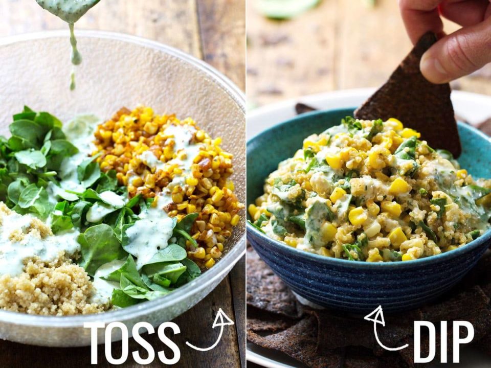 Jalapeño Quinoa Corn Dip Recipe Pinch of Yum