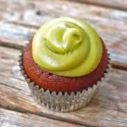 A picture of Milk Chocolate Cupcakes with Avocado Buttercream