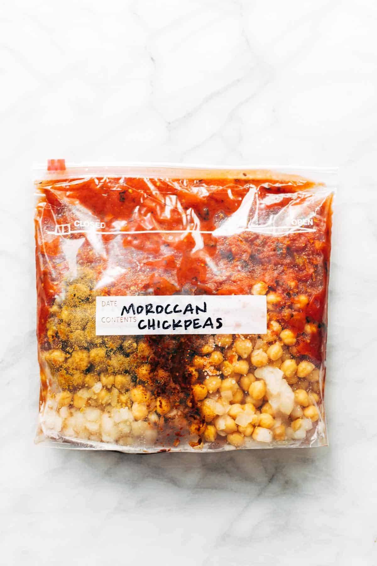 Freezer Meal Spiced Chickpea Bowls