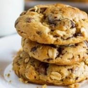 A picture of Peanut Butter Oatmeal Chocolate Chip Cookies