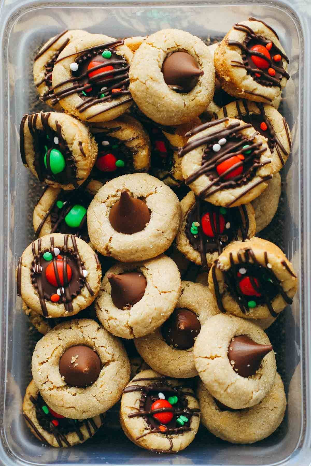 Cookies in a container.