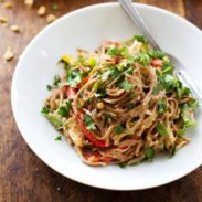 A picture of Spicy Peanut Chicken Soba Noodle Salad