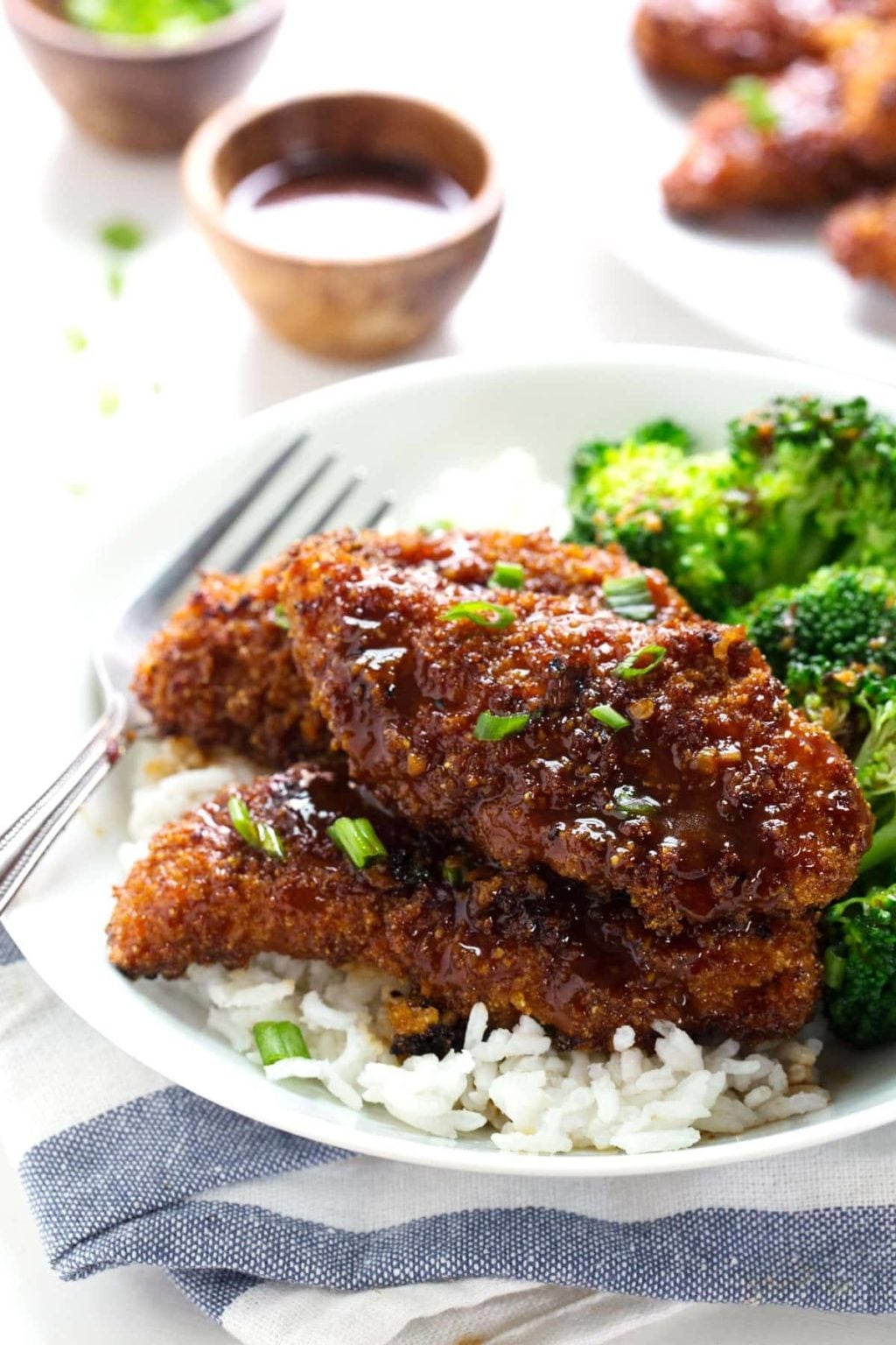 Sticky Garlic Chicken and Broccoli Recipe Pinch of Yum