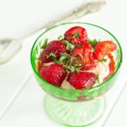 A picture of Balsamic Strawberries with Greek Yogurt