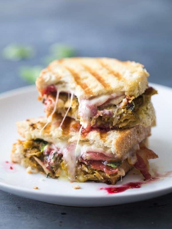 Loaded Turkey Panini for all your Thanksgiving leftovers